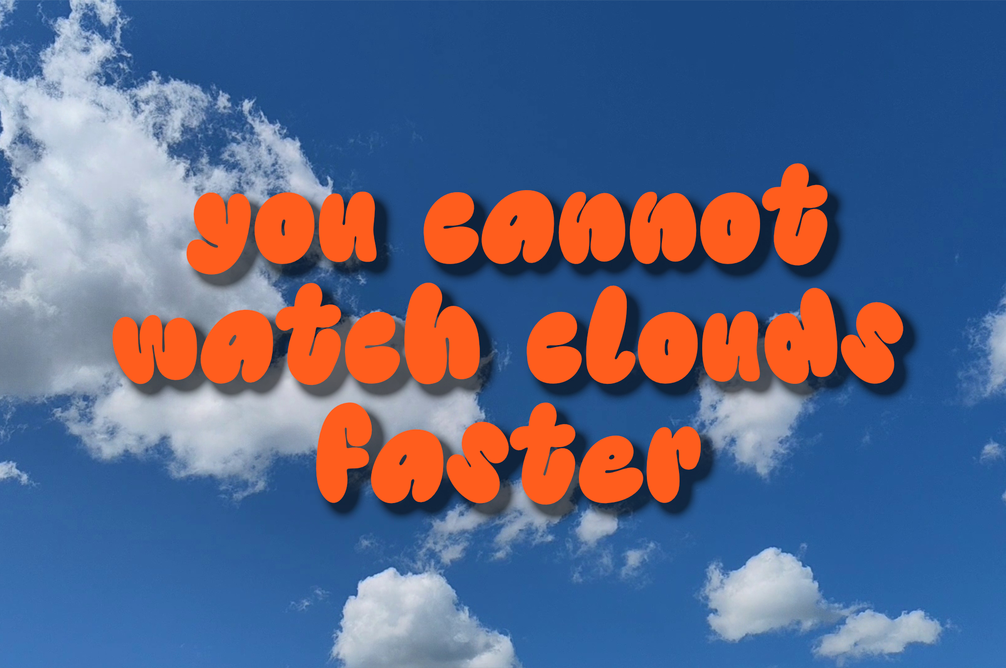 clouds to poem